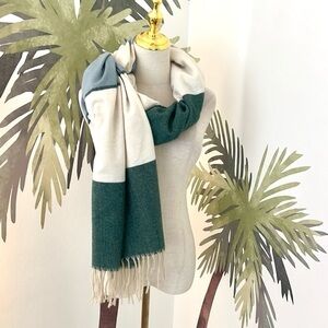 PRETTY PERSUASIONS, Sinfully Soft Colorblock Scarf/Wrap, Fringed, Size 70” X 28”